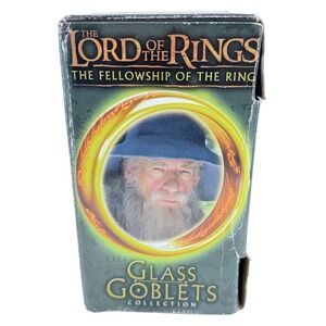Lord of the Rings Fellowship of the Ring Gandalf Glass Goblet Burger King 2001
